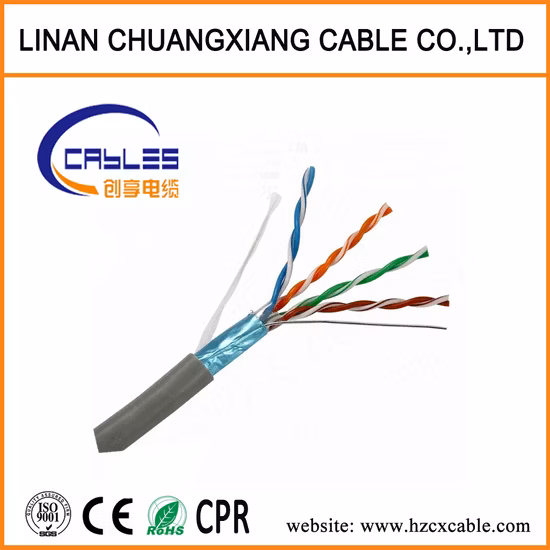 Solid Copper Wire Cat5e FTP Ethernet Cable for Optimal Data Transfer